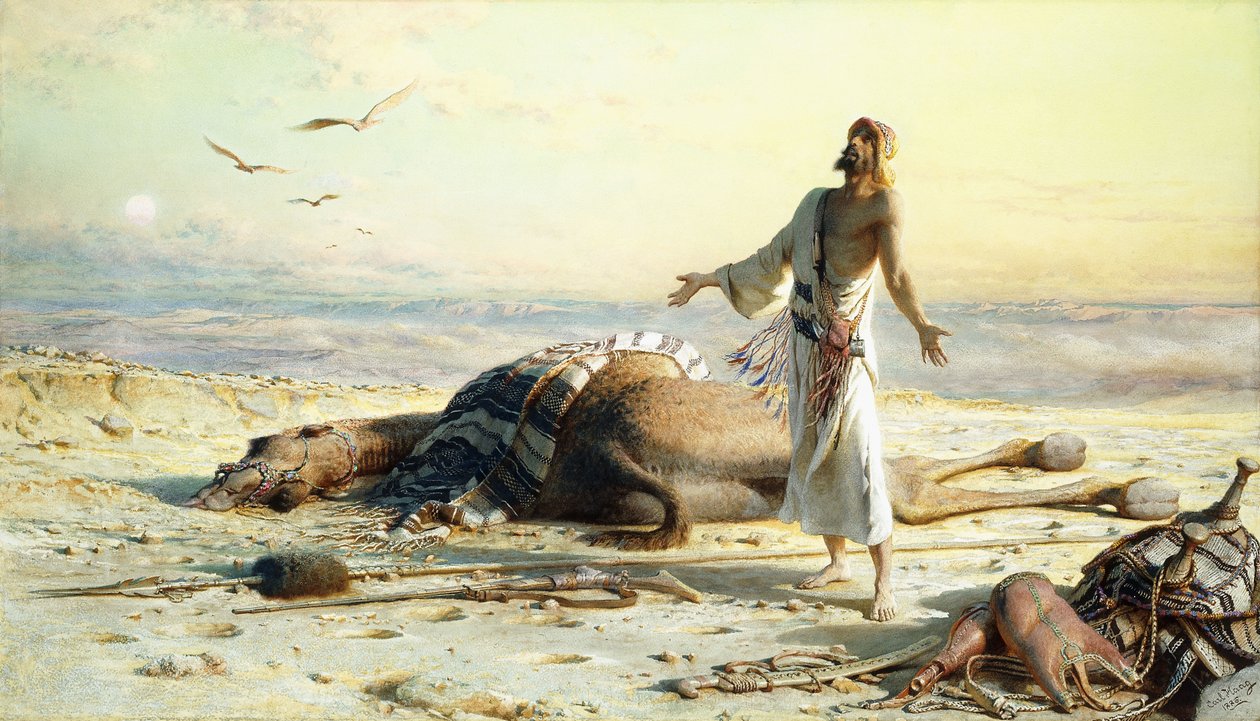 Haaksirikko autiomaassa, 1886 tekijältä Carl Haag