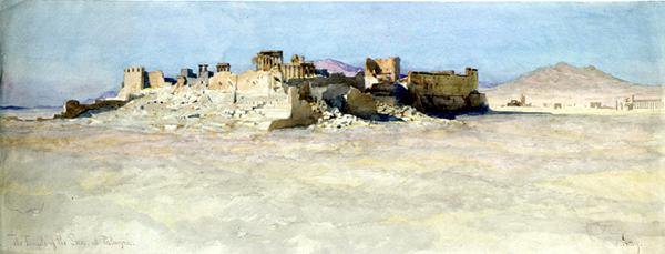 Auringon temppelin kaakkoiskulma, Palmyra tekijältä Carl Haag