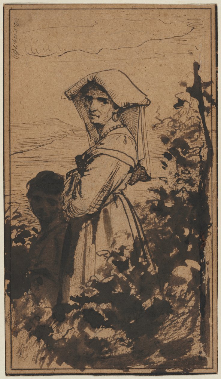Pysyvä nainen ja lapsi, 1800-luvun toinen puolisko. tekijältä Carl Heinrich Bloch