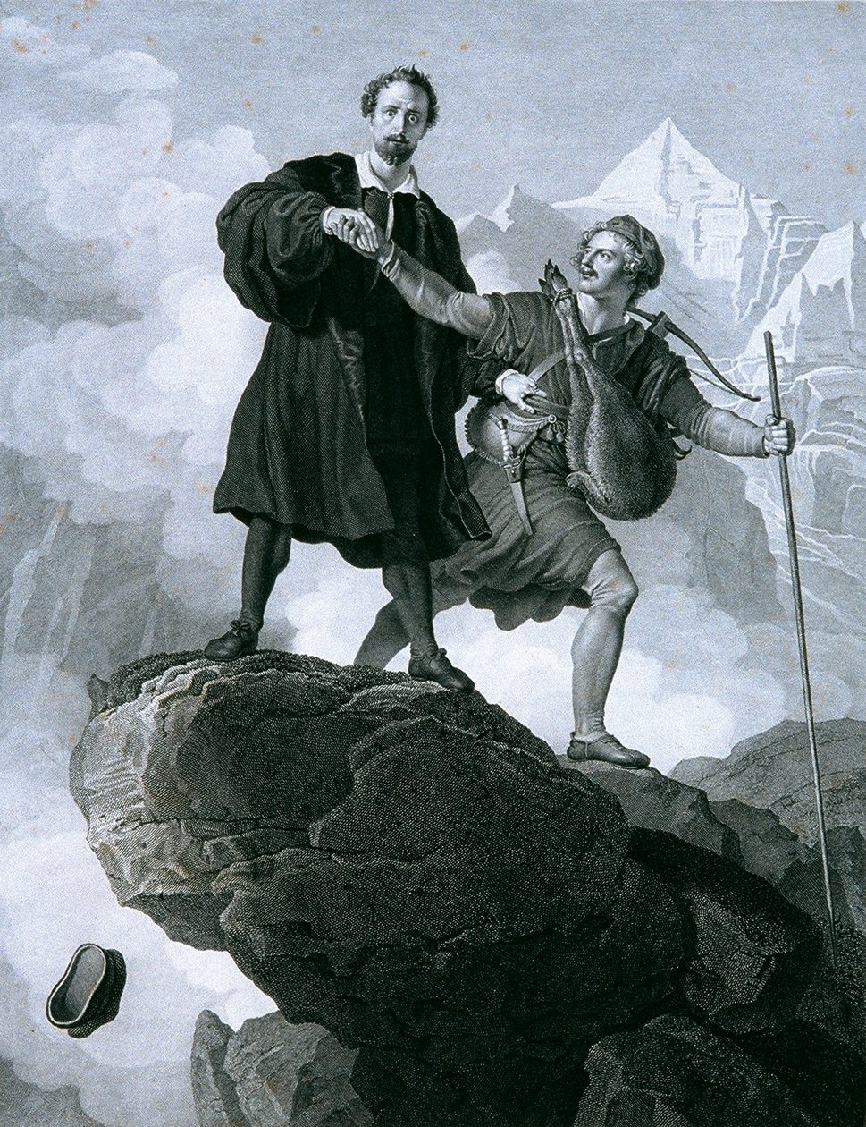 Manfred ja säämiskämetsästäjä tekijältä Carl Heinrich Rahl