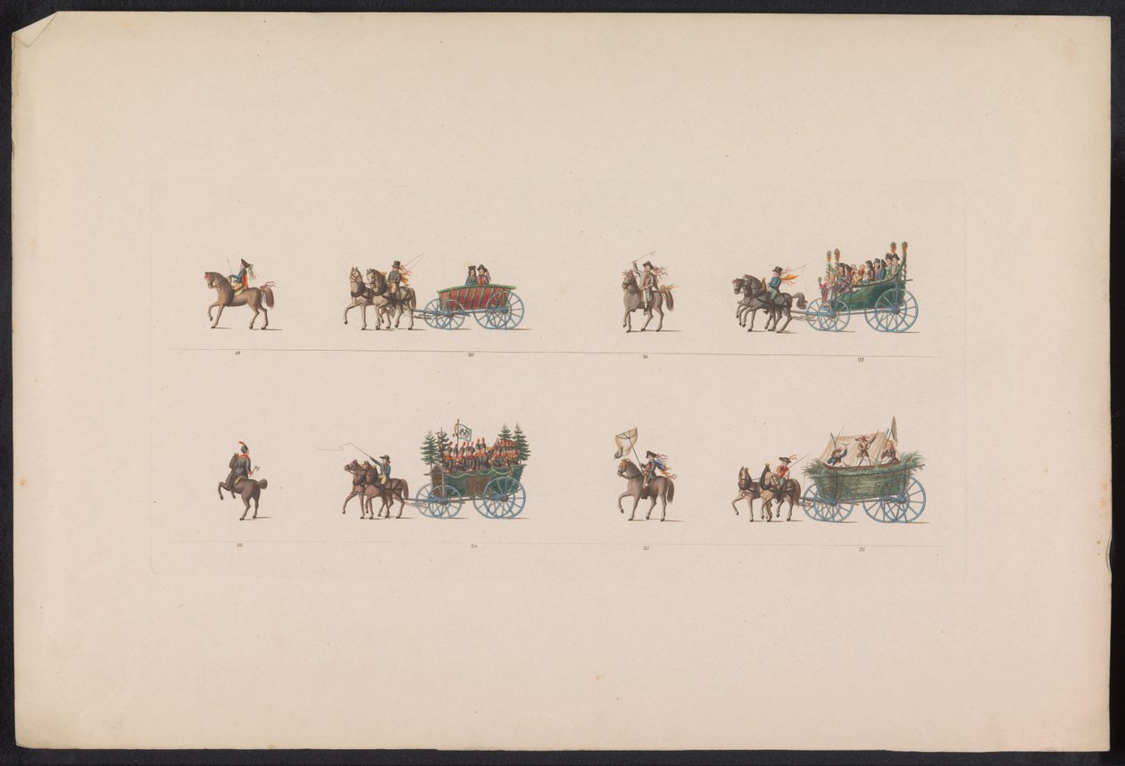 Optocht bij het huwelijk van Prinses Sophie, 1842 (levy 3) Muistoja Thüringenin talonpoikien häistä, jotka teloitettiin Saksin Weimar-Eisenachin perinnöllisen suurherttua Carl Alexanderin onnellisen saapumisen kunniaksi perinnöllisen herttuatar Sofin kanss tekijältä Carl Hess