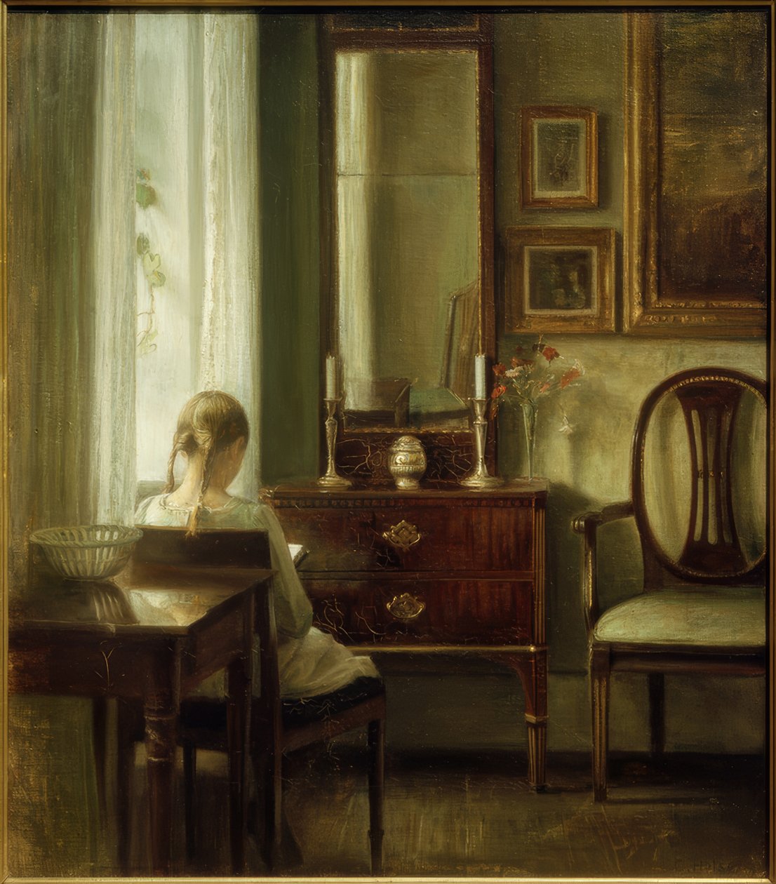 Nuori lukeva nainen tekijältä Carl Holsoe