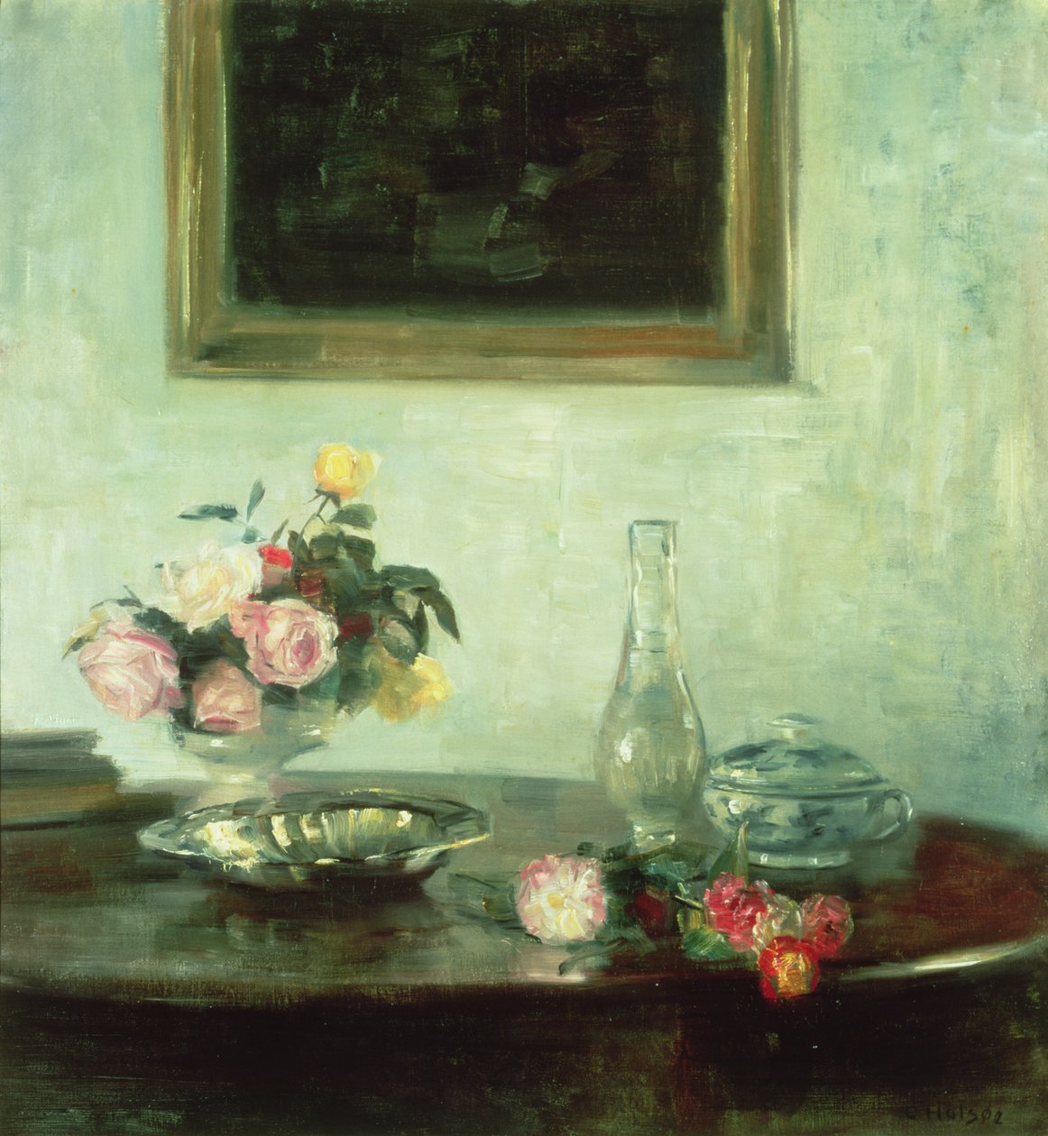 Asetelma ruusujen kanssa tekijältä Carl Holsoe