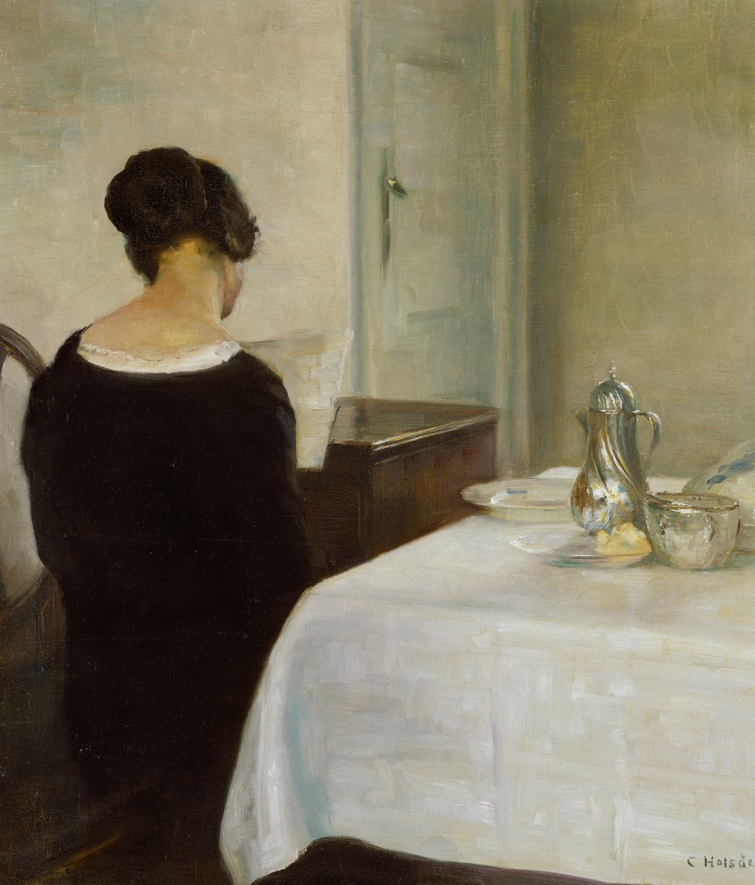 Kirje (öljy kankaalle) tekijältä Carl Holsoe