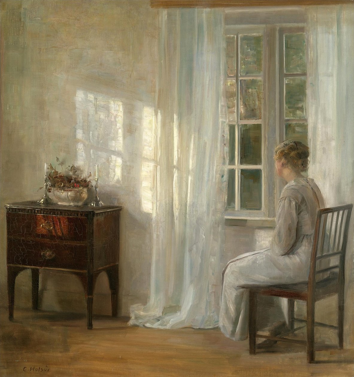 Odottaa ikkunan vieressä tekijältä Carl Holsoe