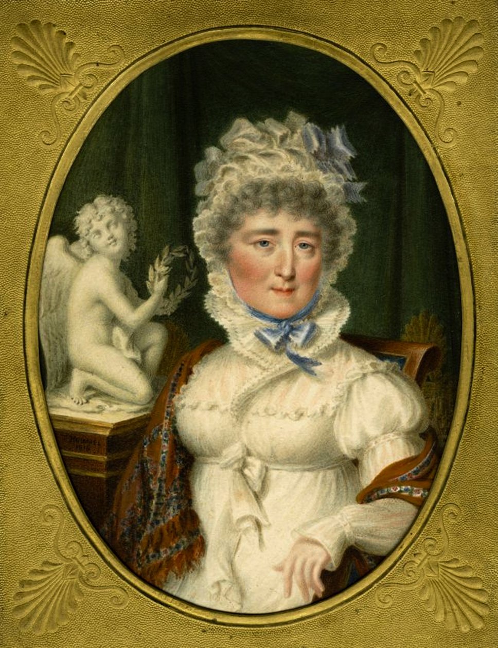 Prinsessa Elzbieta Izabela Lubomirskan muotokuva, kreivitär Czartoryska 1736-1816, 1816 tekijältä Carl Hummel