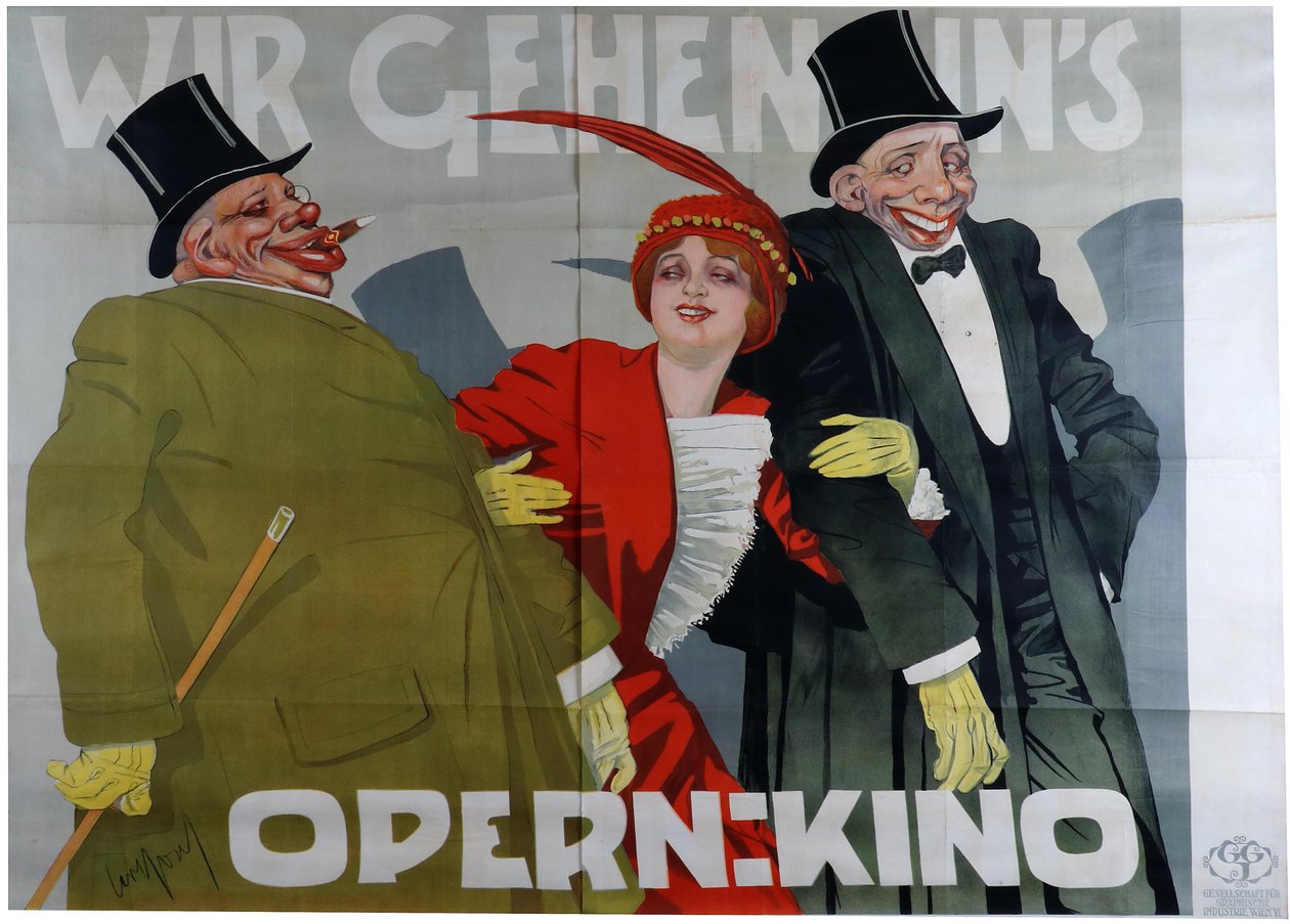 Olemme menossa oopperaelokuvaan, c. 1905 tekijältä Carl Josef Pollak