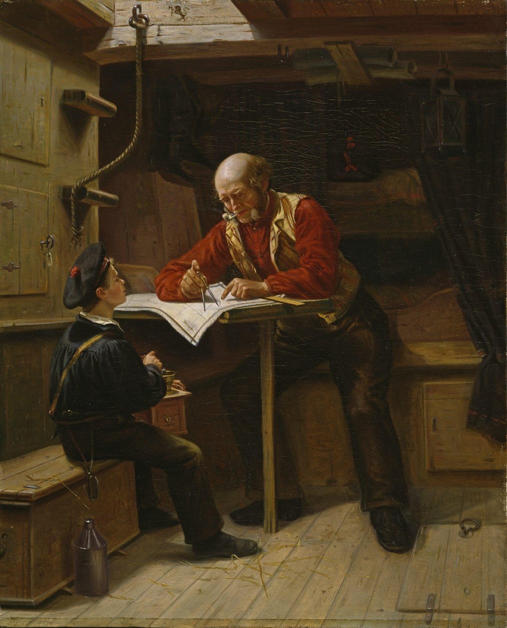 Nuori merimies (öljy kankaalle) tekijältä Carl Julius Lorck