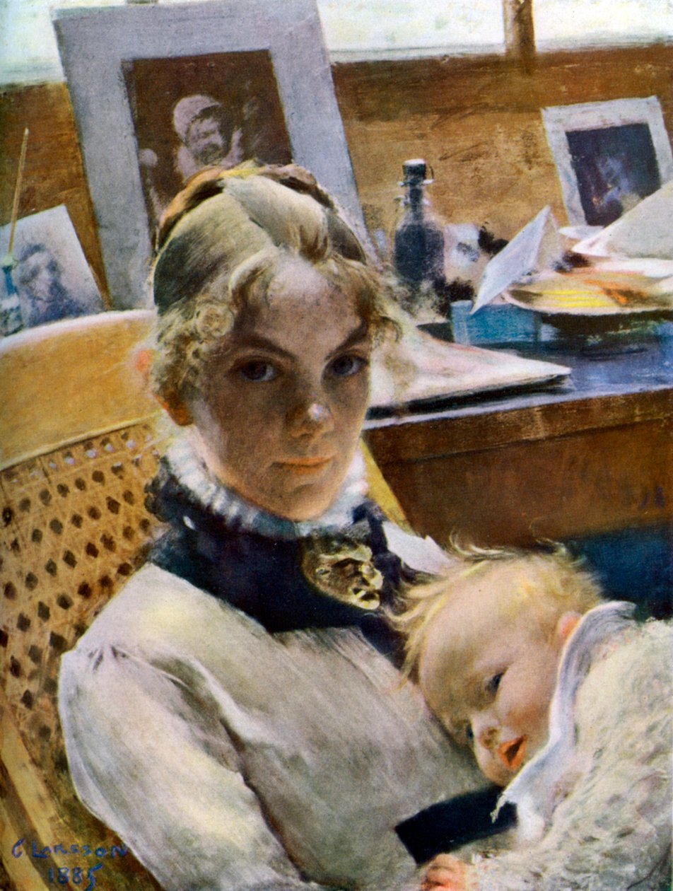 A Studio Idyll: Taiteilijoiden vaimo ja heidän tyttärensä Suzanne, 1885 1945 tekijältä Carl Larsson