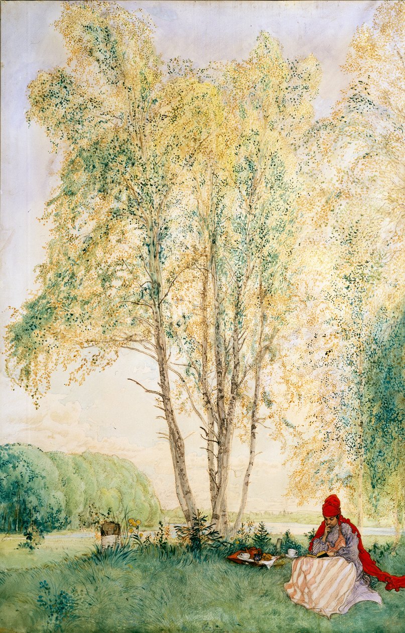 Koivujen alla tekijältä Carl Larsson