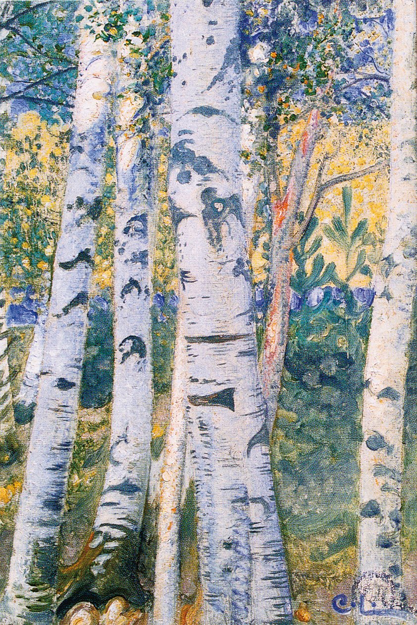 Koivut, 1910 tekijältä Carl Larsson