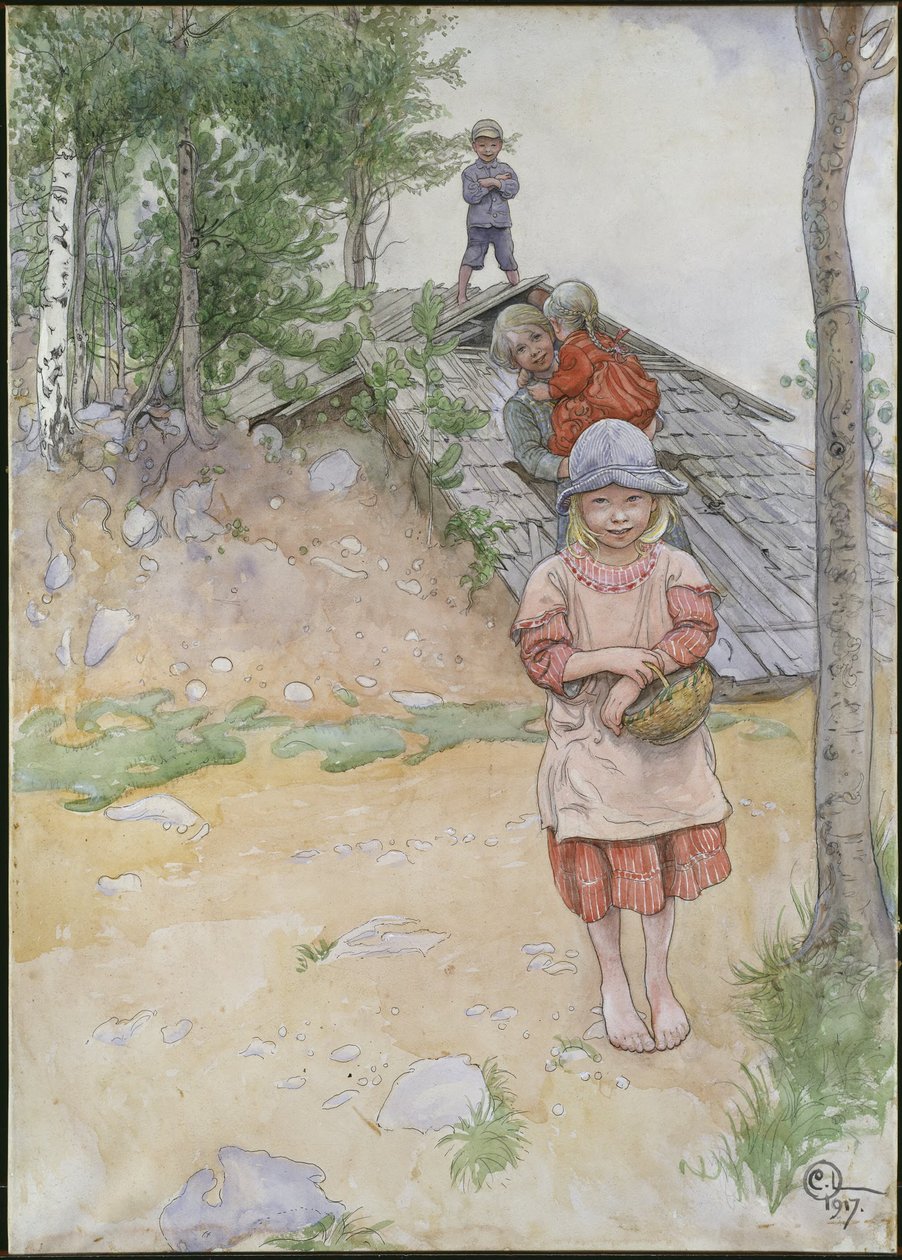 Kellarin luona tekijältä Carl Larsson