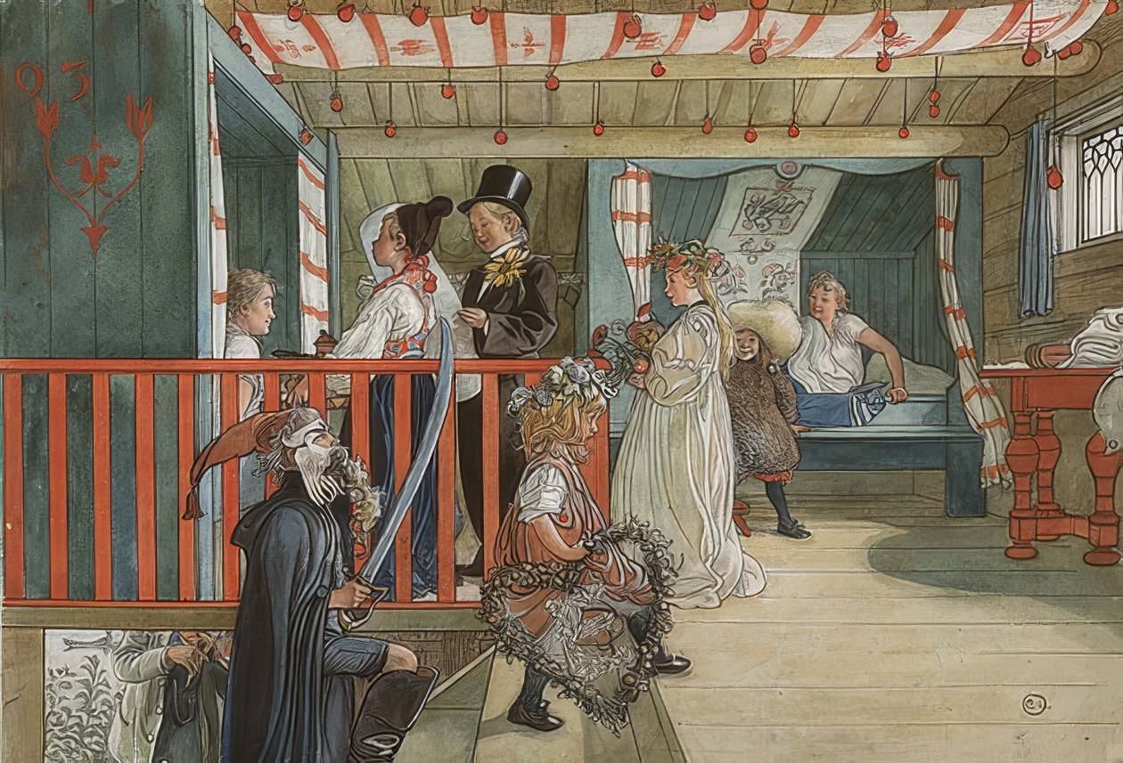 Nimipäivä. noin 1895 tekijältä Carl Larsson