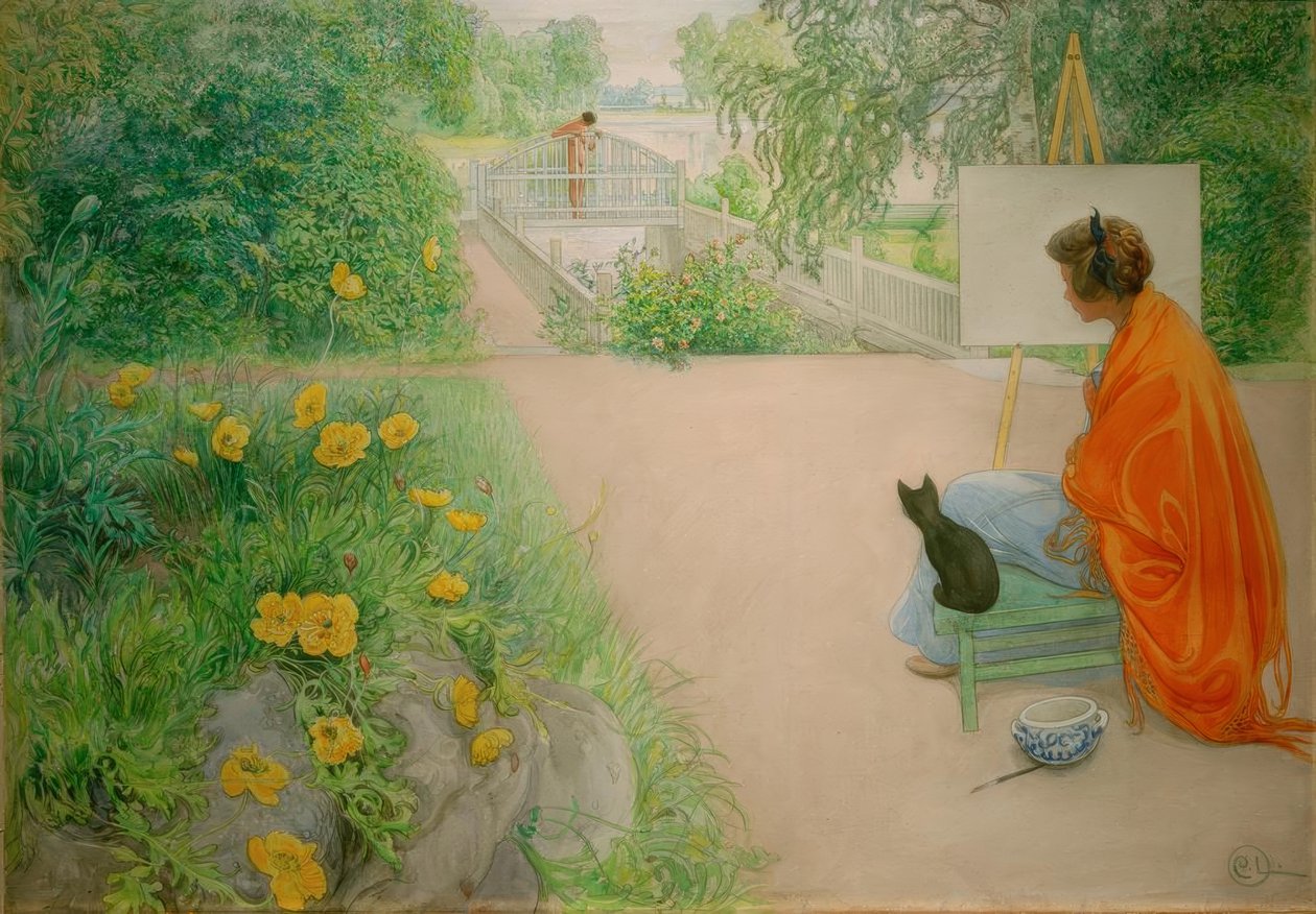 Die Brücke tekijältä Carl Larsson