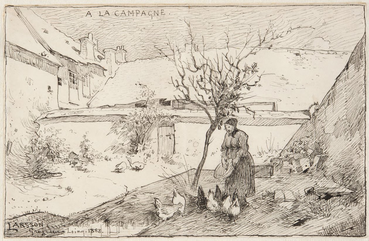 Ranskalainen maatila tekijältä Carl Larsson