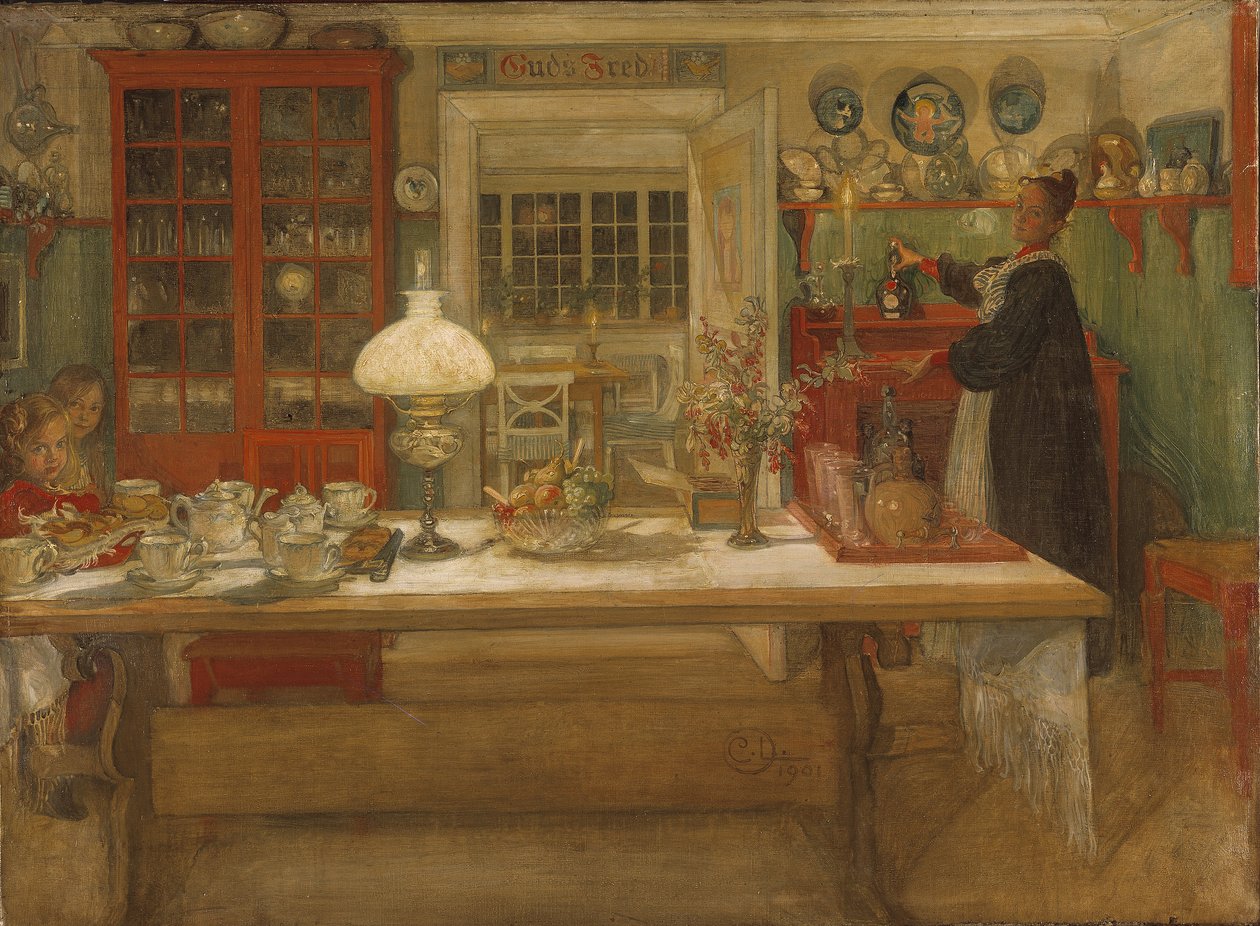 Valmistautuminen peliin tekijältä Carl Larsson