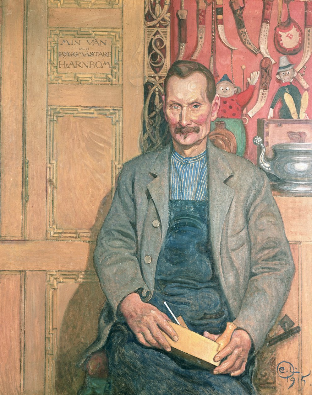 Hans Arnbom, puuseppä tekijältä Carl Larsson