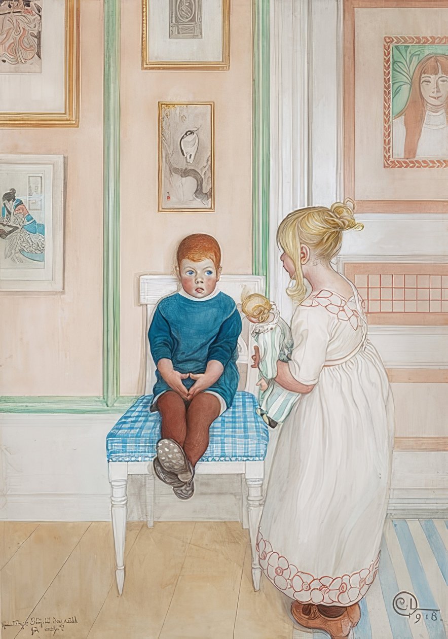 Pelkäätkö minua? 1918 tekijältä Carl Larsson
