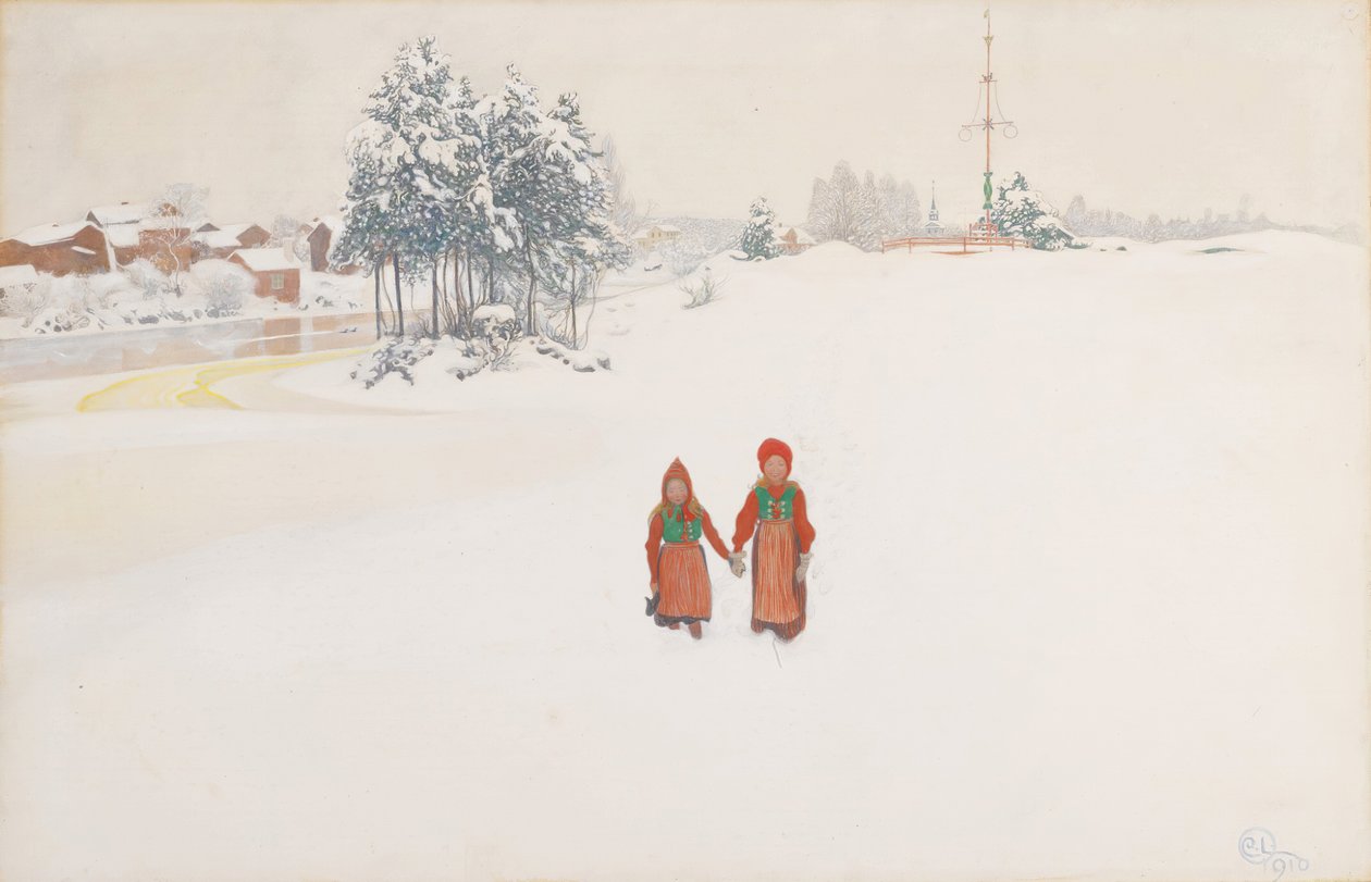 Lumessa tekijältä Carl Larsson