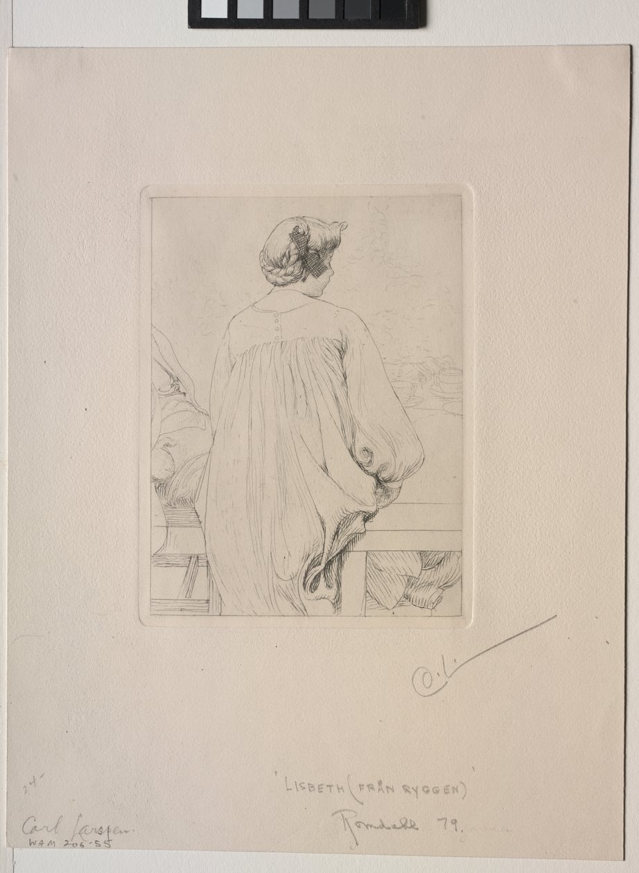 Lisbeth, takaa katsottuna tekijältä Carl Larsson