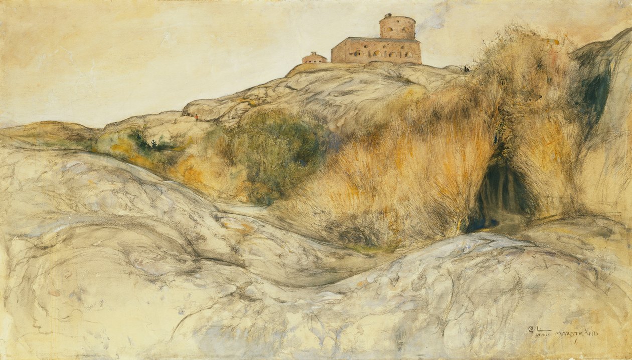 Marstrandin linna; Marstrands Fastning, 1893 tekijältä Carl Larsson