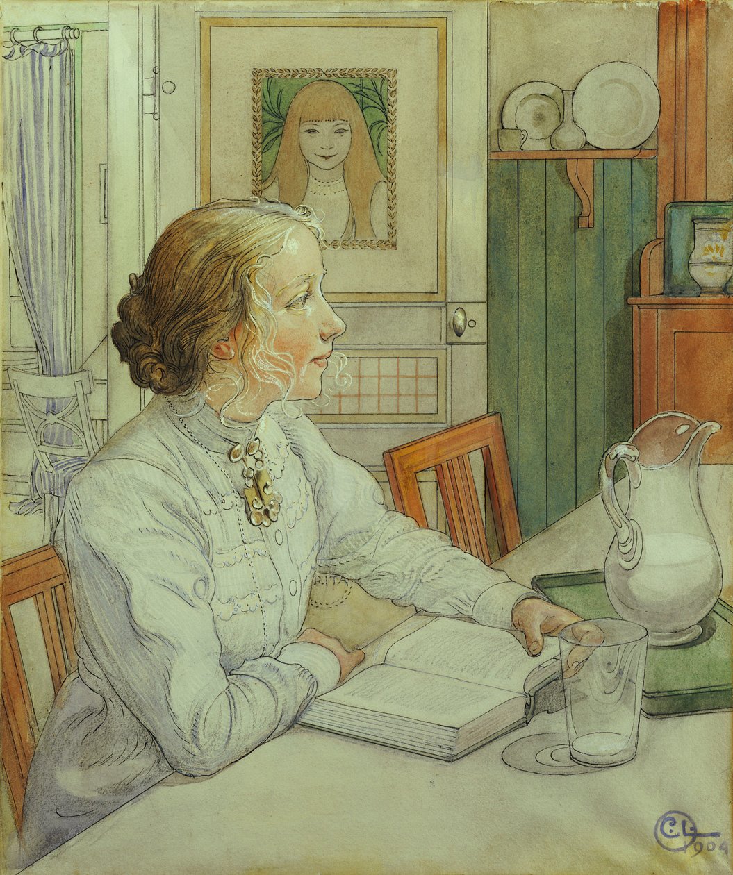 Vanhin tyttäreni, 1904 tekijältä Carl Larsson