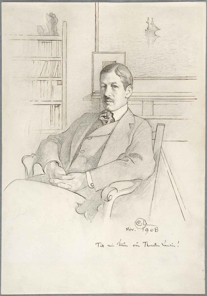 Thorsten Laurinin muotokuva tekijältä Carl Larsson