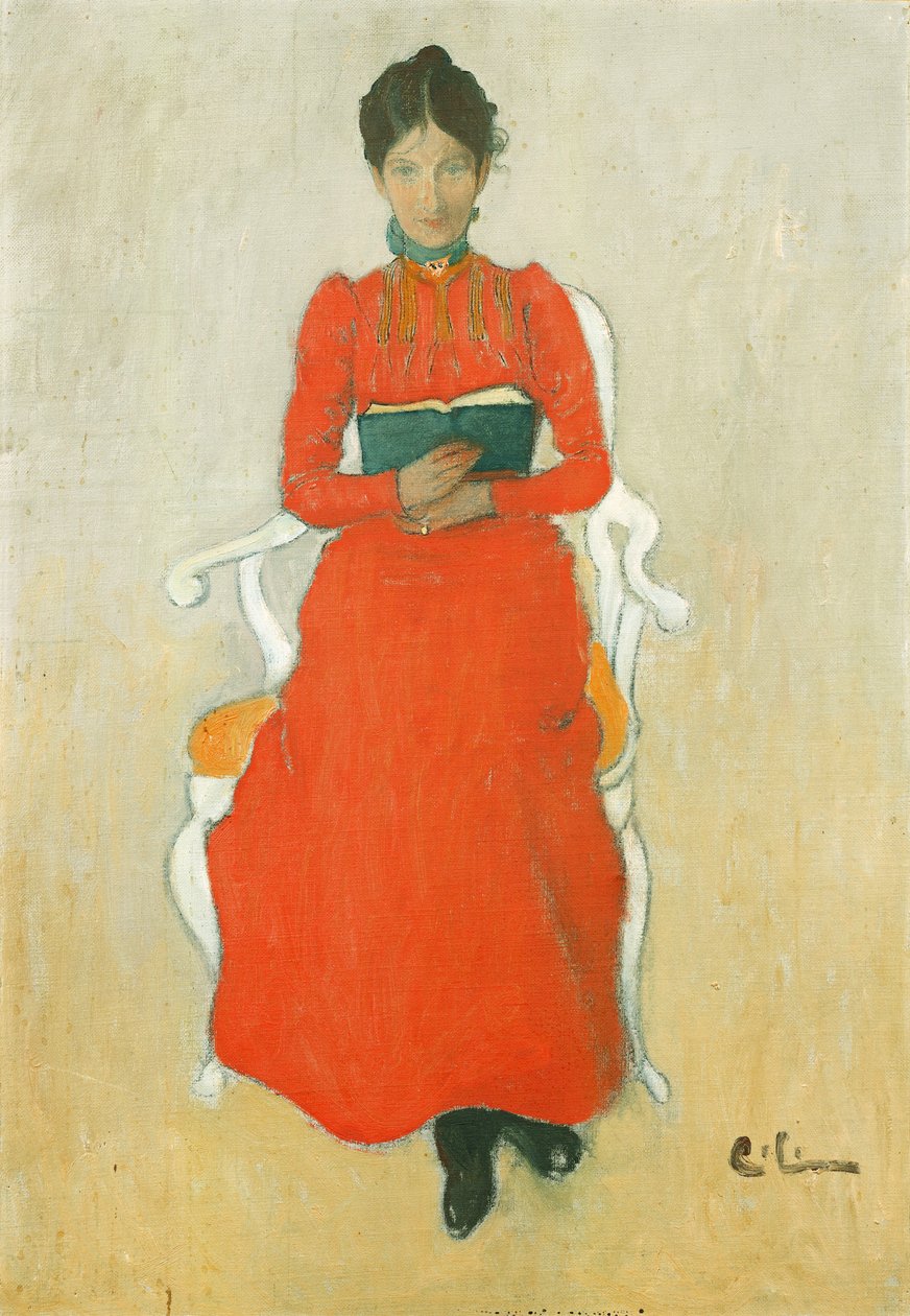 Dora Lammin muotokuva, n. 1900 tekijältä Carl Larsson