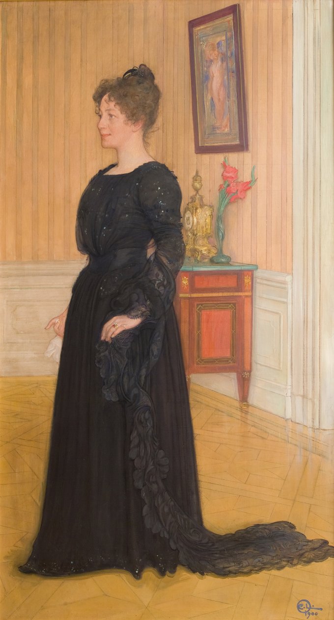 Rouva Signe Thielin muotokuva tekijältä Carl Larsson