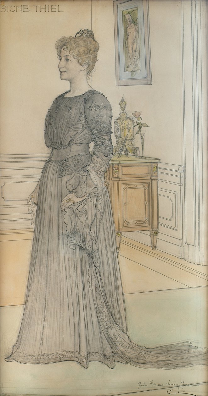 Rouva Signe Thielin muotokuva tekijältä Carl Larsson