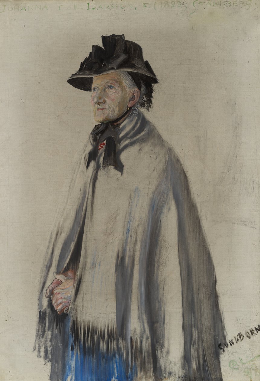 Taiteilijan äidin muotokuva tekijältä Carl Larsson