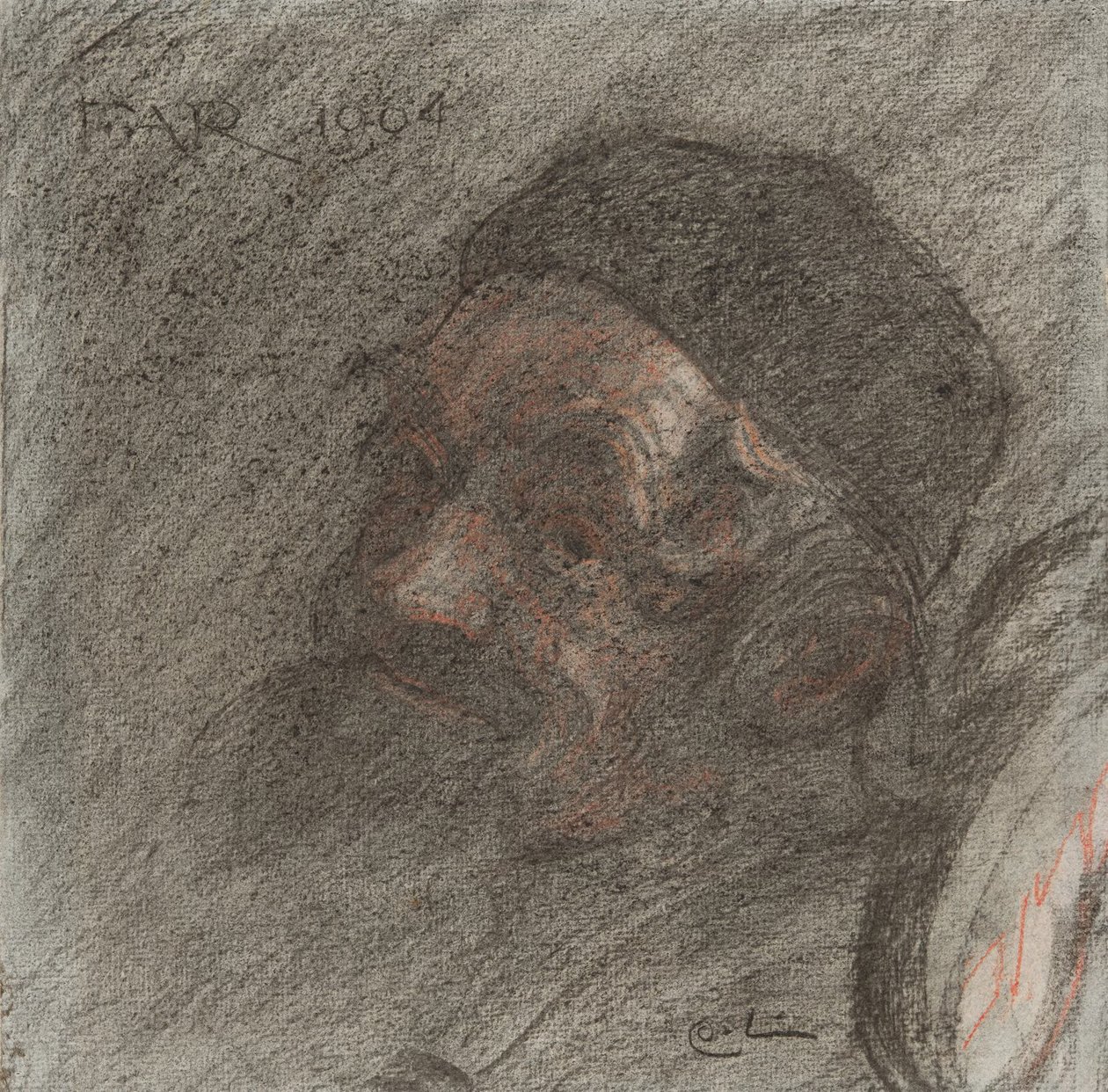 Tutkielma taiteilijan isän muotokuvaa varten keinutuolissa tekijältä Carl Larsson