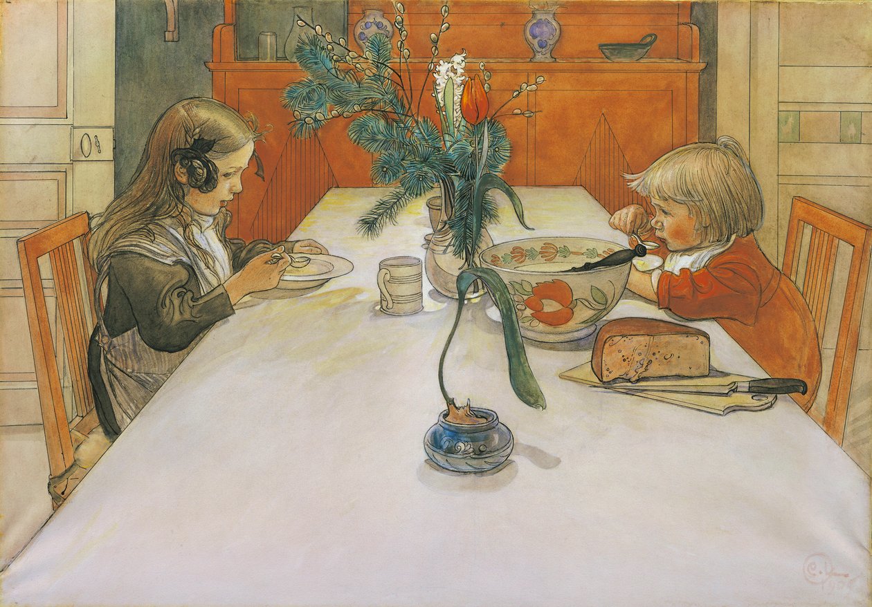 Iltapala, 1905 tekijältä Carl Larsson