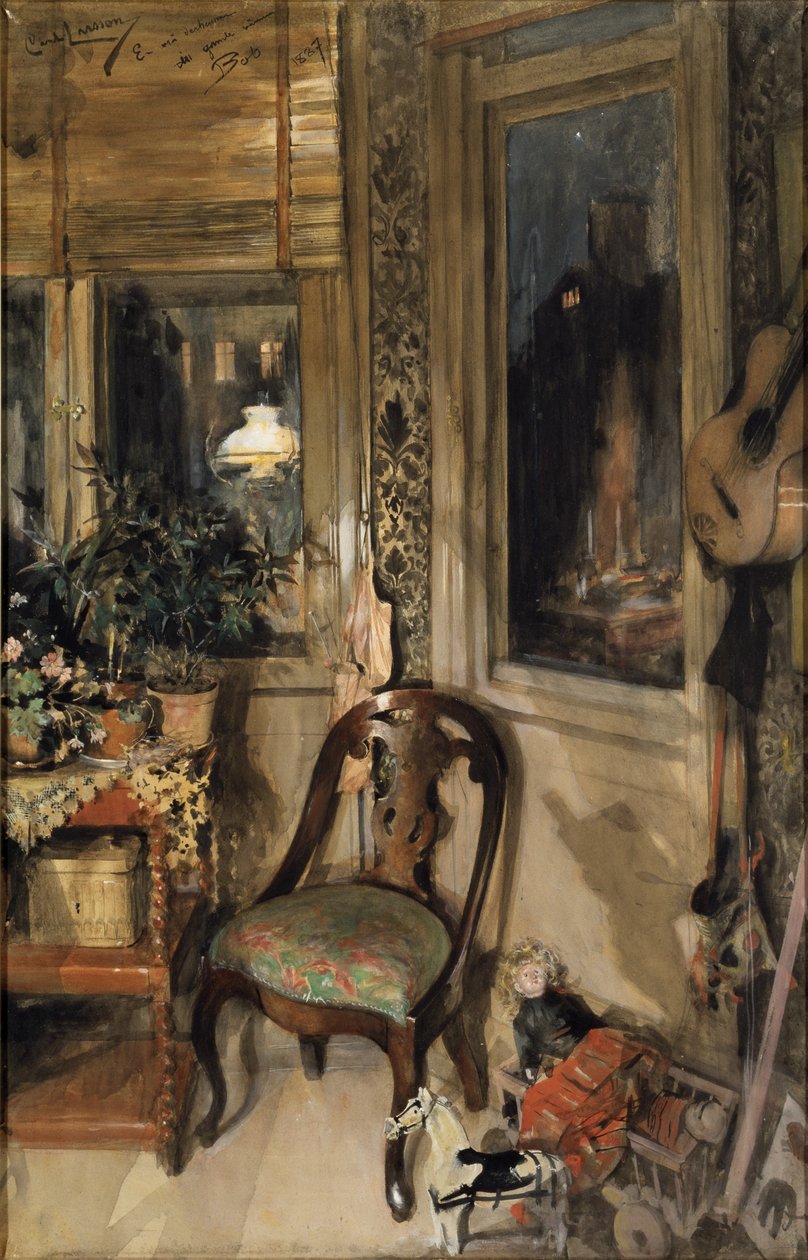 Lelut nurkassa (wc paperilla) tekijältä Carl Larsson