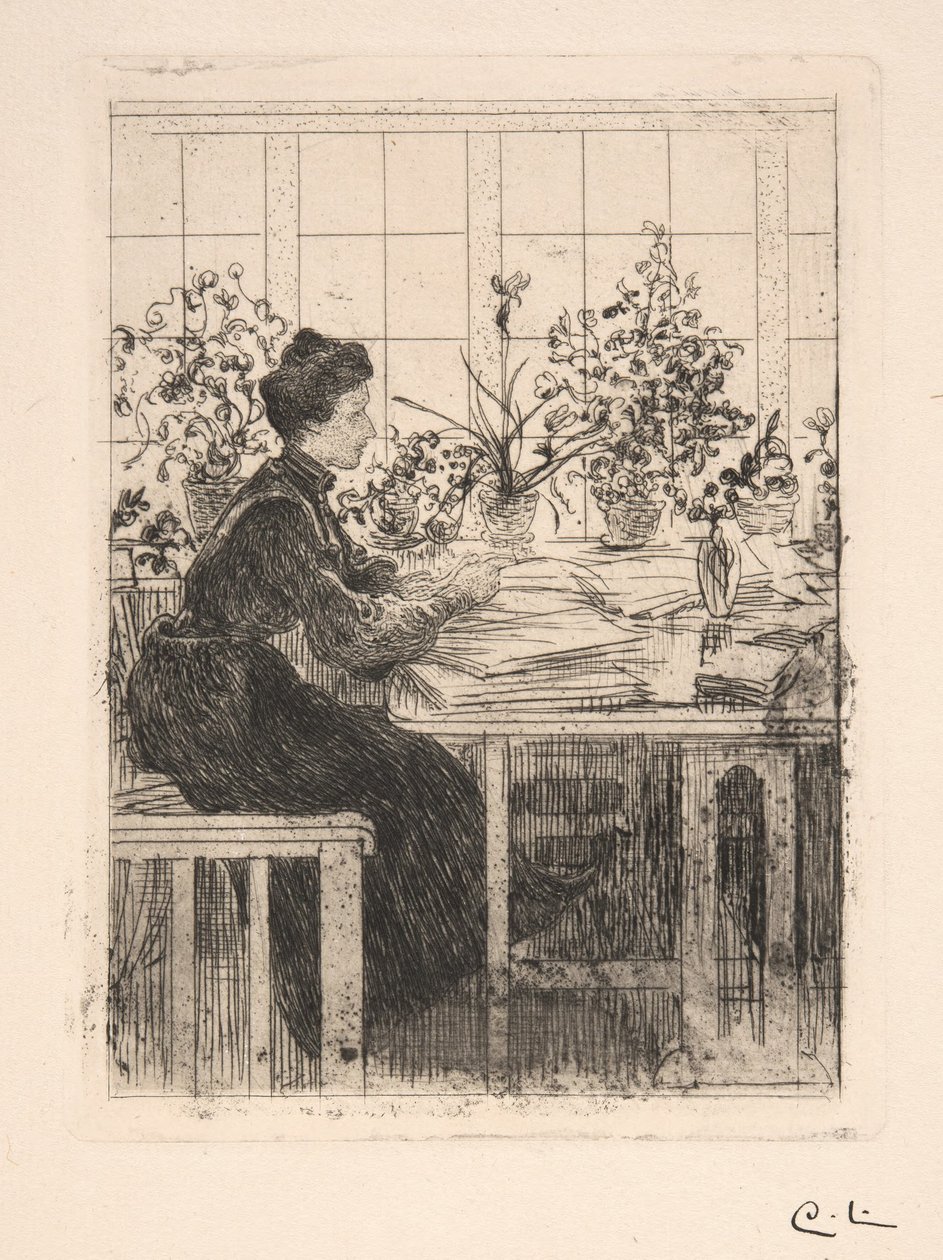 Wendela (rouva Pfannenstill) ikkunan ääressä tekijältä Carl Larsson