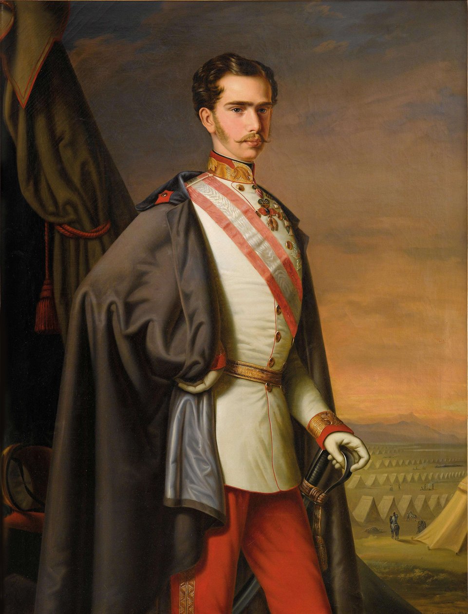 Itävallan keisari Franz Joseph I:n muotokuva, 1856. tekijältä Carl Lemmermayer