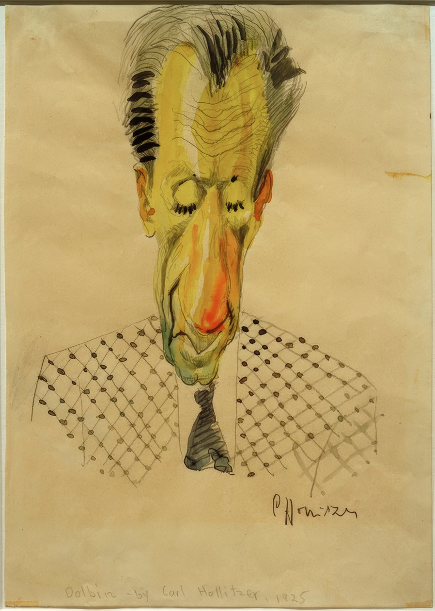 B.F.Dolbin / Karikatyyri C.-F. Hollitzer, 1925 tekijältä Carl Leopold Hollitzer