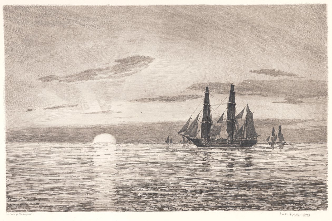 Auringonlasku tekijältä Carl Locher