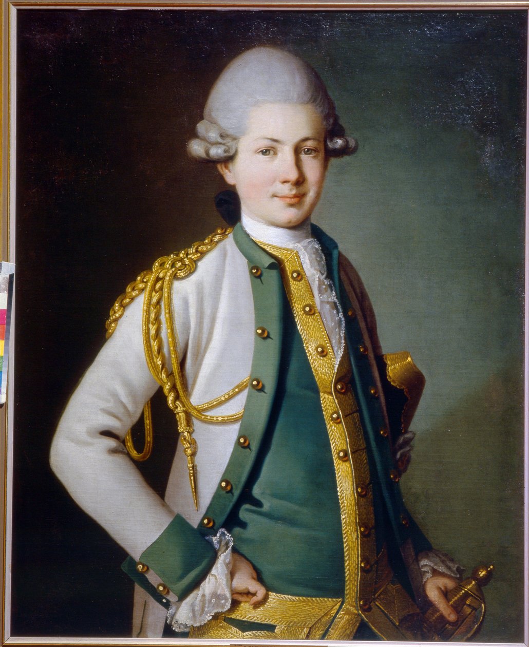 Portrait du comte Nicolay Semjonovich Mordvinov (1754-1845) (Kreivi N.S. Mordvinovin muotokuva). Carl Ludwig Johann Christineckin (1733-1793 tai 1794) maalaus, öljy kankaalle tekijältä Carl Ludwig Christinek