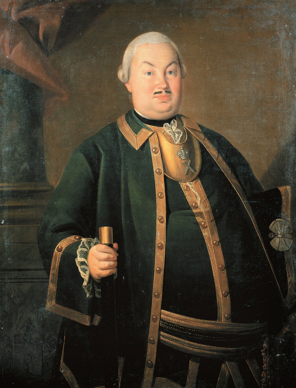 ""Kenraali Fjodor Berchmanin muotokuva"" Carl-Ludwig Johann Christineckin maalaus (1732/3-1792/4) 1762 Öljy kankaalle Valtion historiallinen museo, Moskova tekijältä Carl Ludwig Christinek