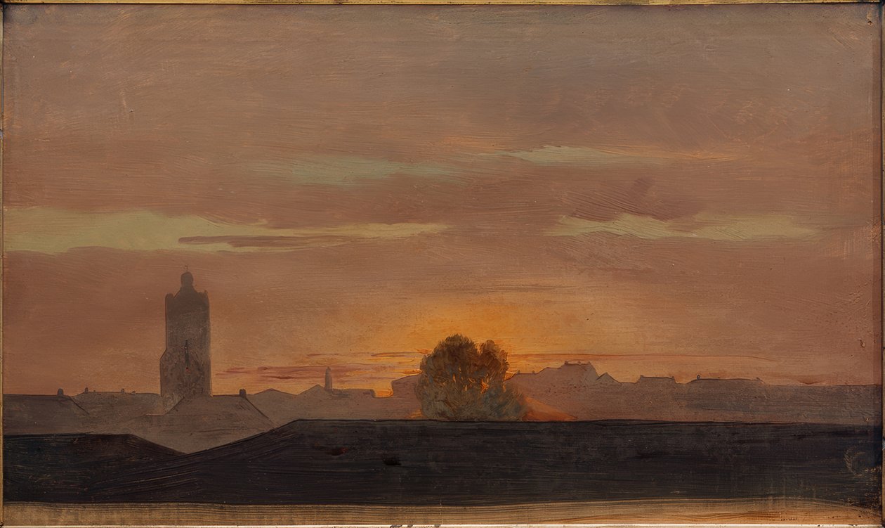 Darmstadt, näkymä Schlossatelierista tekijältä Carl Ludwig Seeger