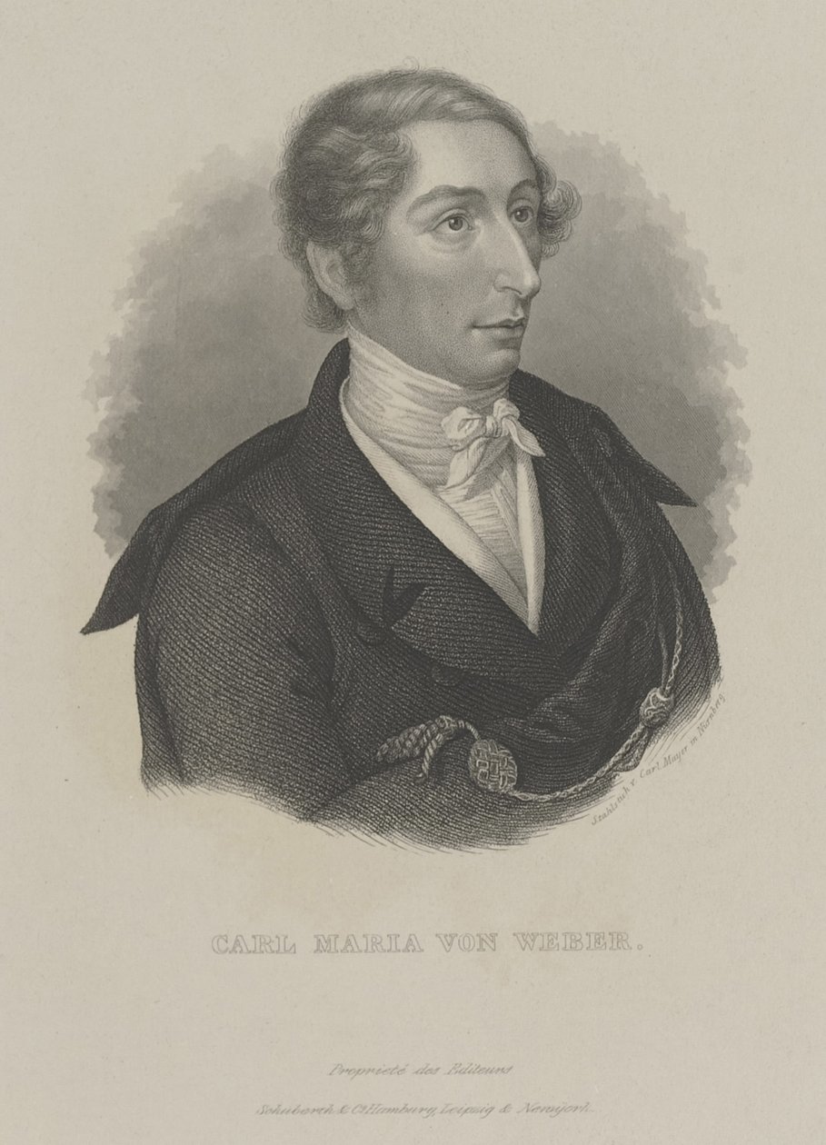 Carl Maria von Weber 1786-1826, n. 1840 tekijältä Carl Mayer