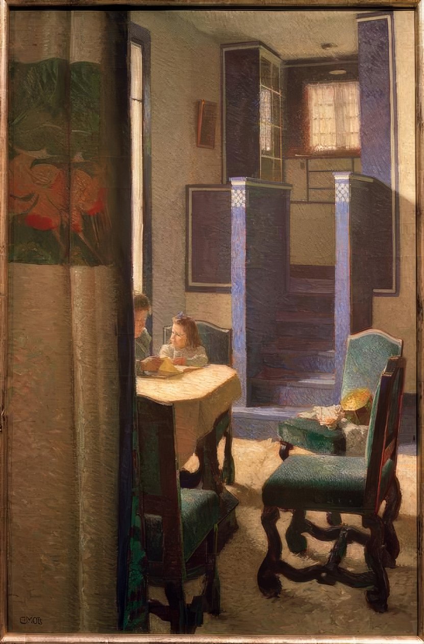 Salon im Haus auf der Hohen Warte tekijältä Carl Moll