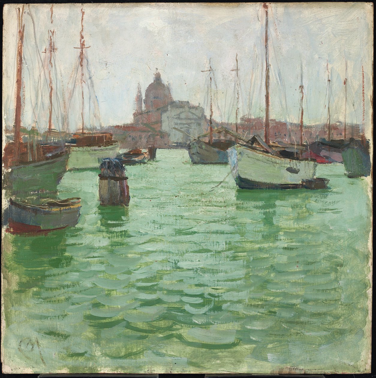 Santa Marie della Salute (öljy paneelille) tekijältä Carl Moll