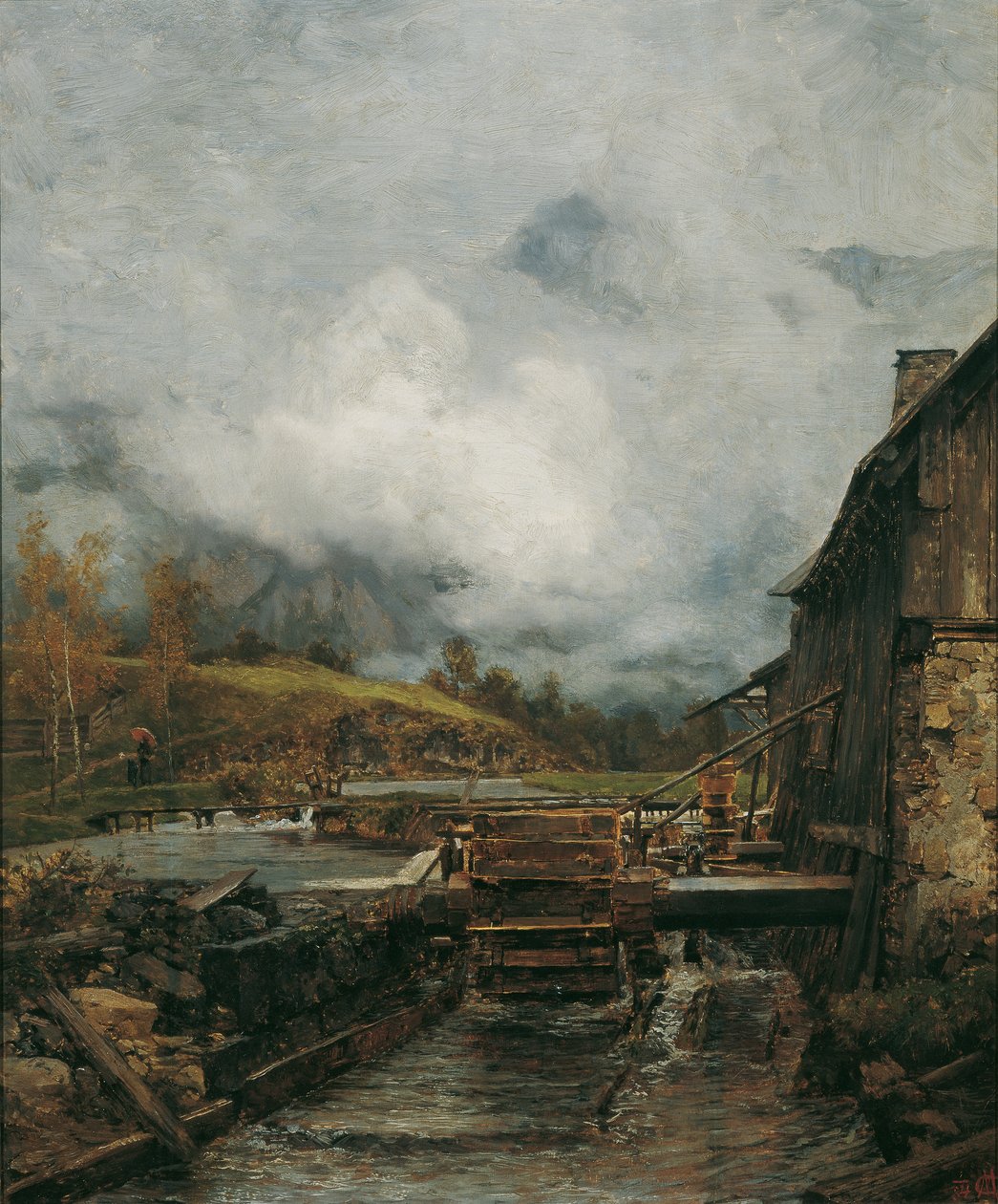 Vesimylly Goisernissa (Emil Jakob Schindlerin mukaan) tekijältä Carl Moll
