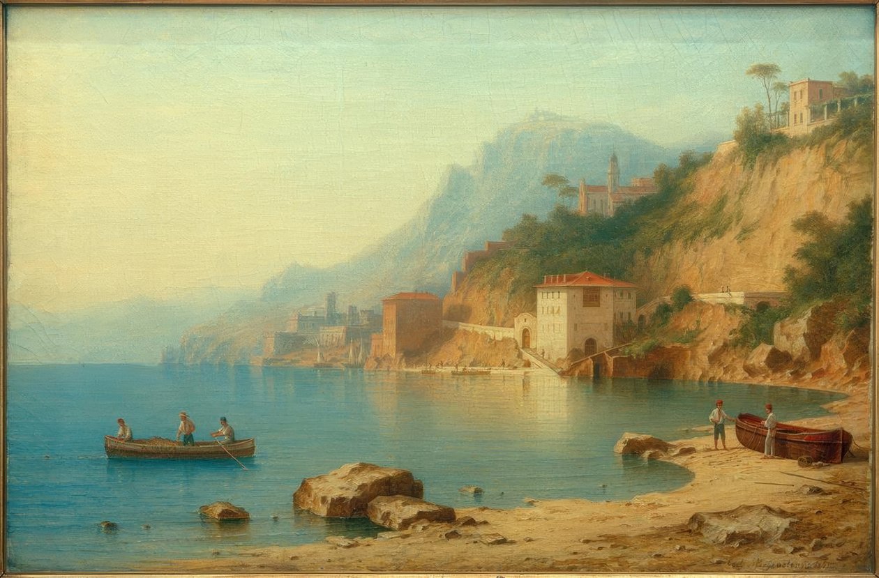 C.Morgenstern, Die Bucht von Villafranca tekijältä Carl Morgenstern