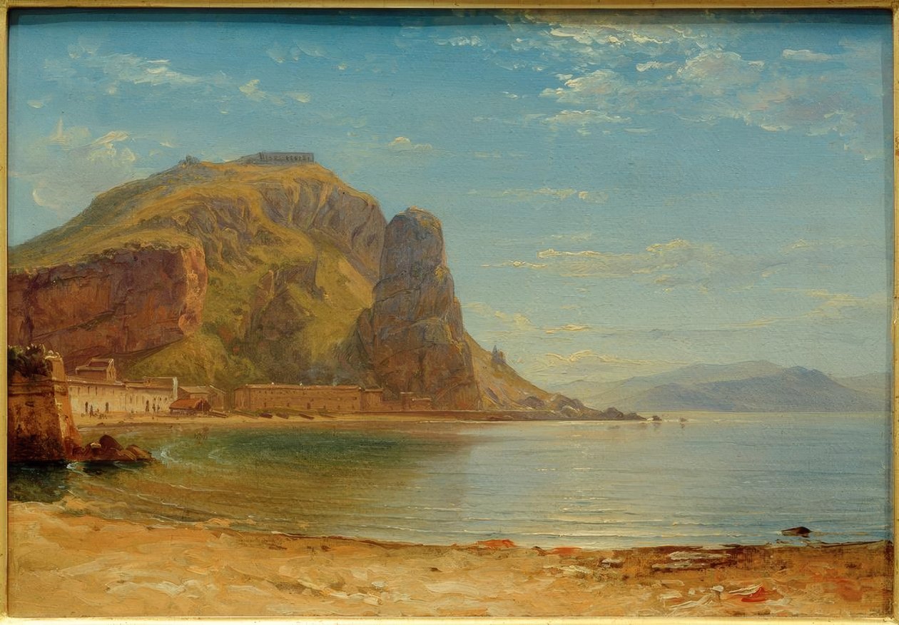 C. Morgenstern, Terracina mit dem Fischfelsen tekijältä Carl Morgenstern