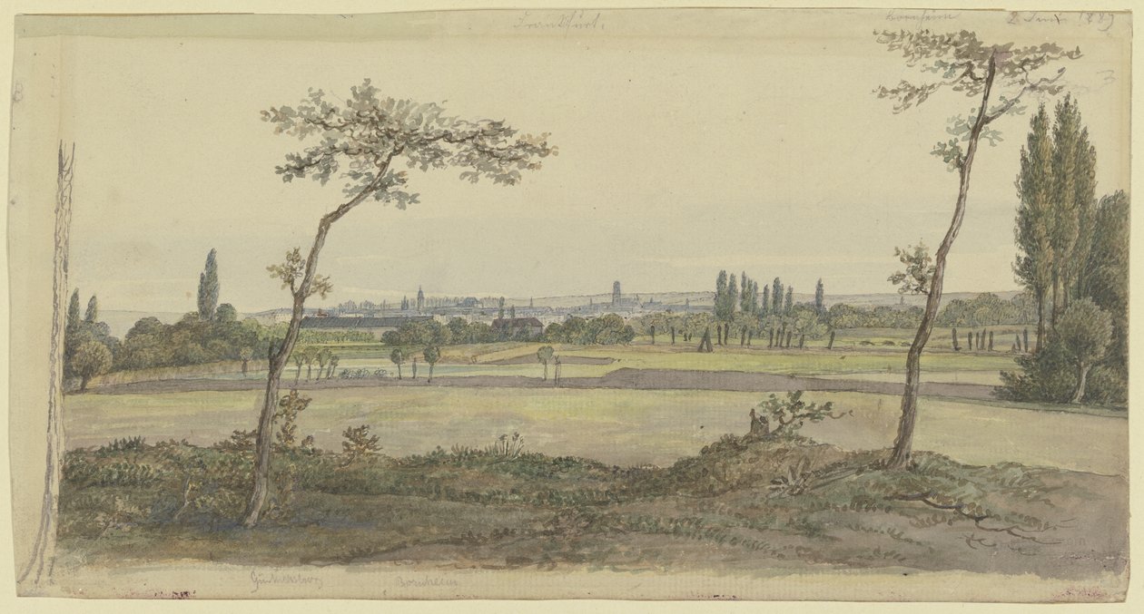 Näkymä Frankfurt am Mainiin tekijältä Carl Morgenstern