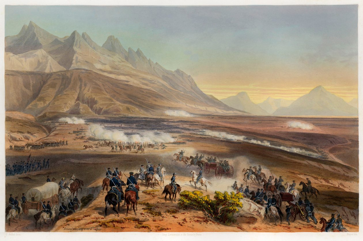 Buena Vistan taistelu, pubi. 1851. tekijältä Carl Nebel