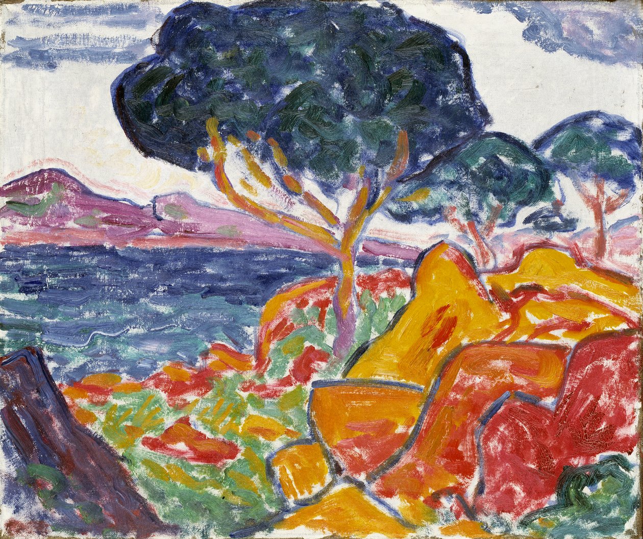 Maisema, n. 1909-1914. tekijältä Carl Newman